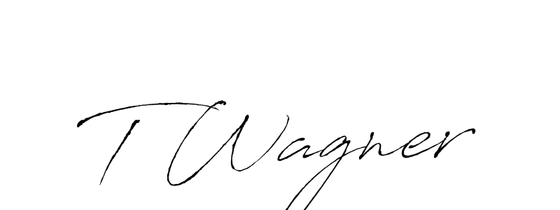 The best way (Antro_Vectra) to make a short signature is to pick only two or three words in your name. The name T Wagner include a total of six letters. For converting this name. T Wagner signature style 6 images and pictures png