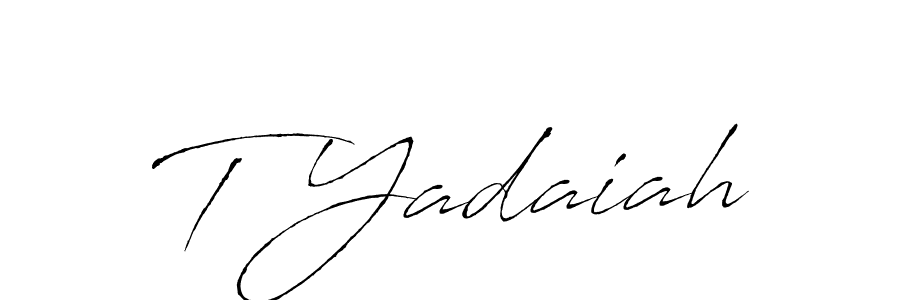 Make a beautiful signature design for name T Yadaiah. Use this online signature maker to create a handwritten signature for free. T Yadaiah signature style 6 images and pictures png