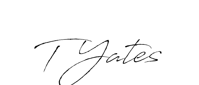 Create a beautiful signature design for name T Yates. With this signature (Antro_Vectra) fonts, you can make a handwritten signature for free. T Yates signature style 6 images and pictures png