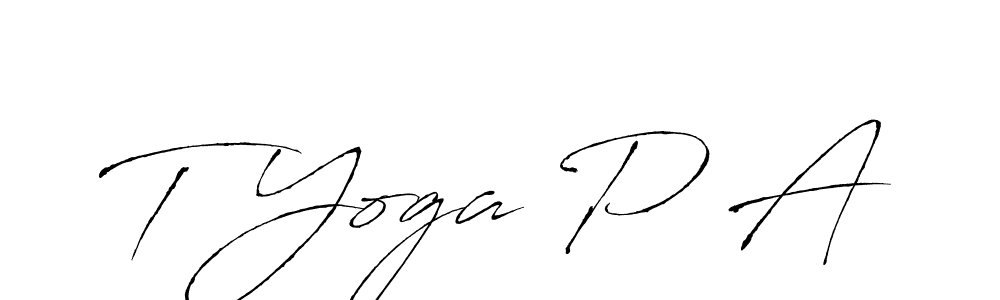 How to make T Yoga P A signature? Antro_Vectra is a professional autograph style. Create handwritten signature for T Yoga P A name. T Yoga P A signature style 6 images and pictures png