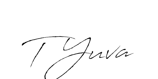 Here are the top 10 professional signature styles for the name T Yuva. These are the best autograph styles you can use for your name. T Yuva signature style 6 images and pictures png