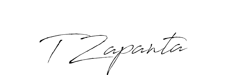 Make a beautiful signature design for name T Zapanta. With this signature (Antro_Vectra) style, you can create a handwritten signature for free. T Zapanta signature style 6 images and pictures png