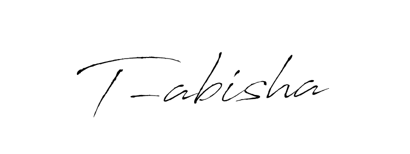 Design your own signature with our free online signature maker. With this signature software, you can create a handwritten (Antro_Vectra) signature for name T-abisha. T-abisha signature style 6 images and pictures png