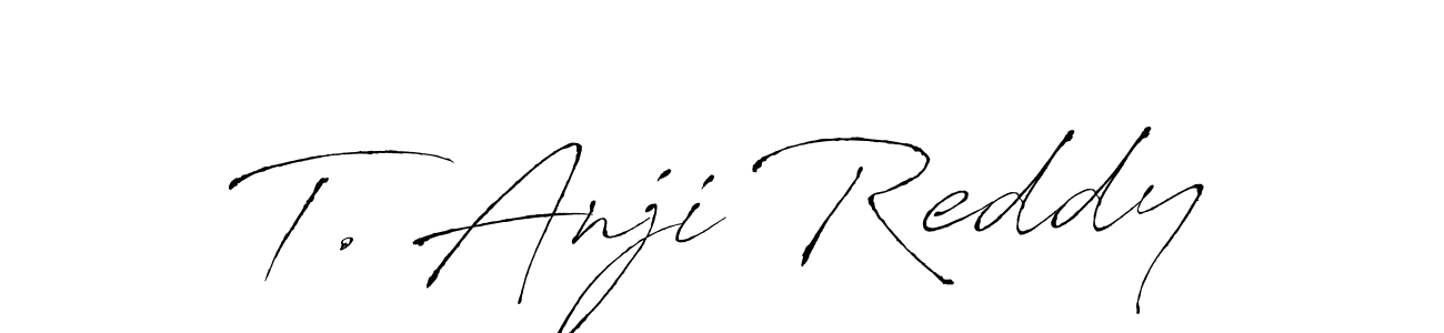 Use a signature maker to create a handwritten signature online. With this signature software, you can design (Antro_Vectra) your own signature for name T. Anji Reddy. T. Anji Reddy signature style 6 images and pictures png