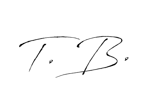 This is the best signature style for the T. B. name. Also you like these signature font (Antro_Vectra). Mix name signature. T. B. signature style 6 images and pictures png