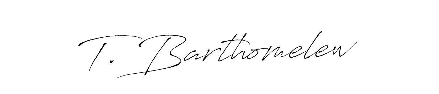 Antro_Vectra is a professional signature style that is perfect for those who want to add a touch of class to their signature. It is also a great choice for those who want to make their signature more unique. Get T. Barthomelew name to fancy signature for free. T. Barthomelew signature style 6 images and pictures png