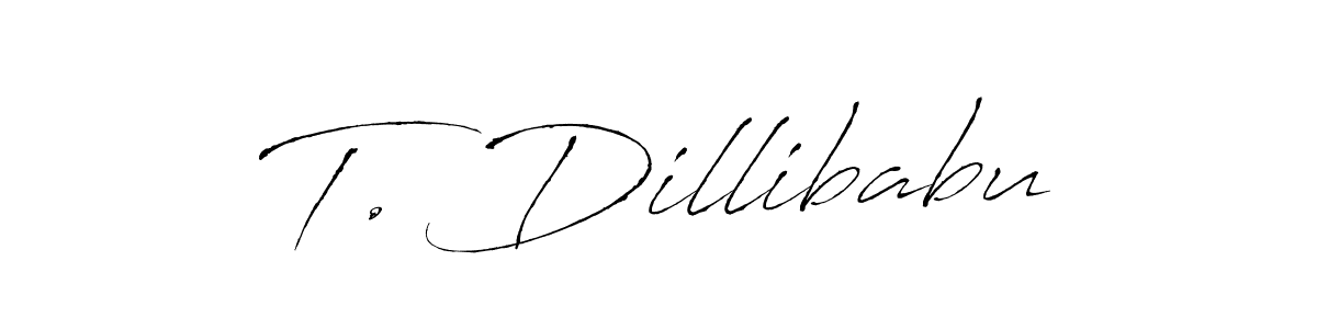 if you are searching for the best signature style for your name T. Dillibabu. so please give up your signature search. here we have designed multiple signature styles  using Antro_Vectra. T. Dillibabu signature style 6 images and pictures png