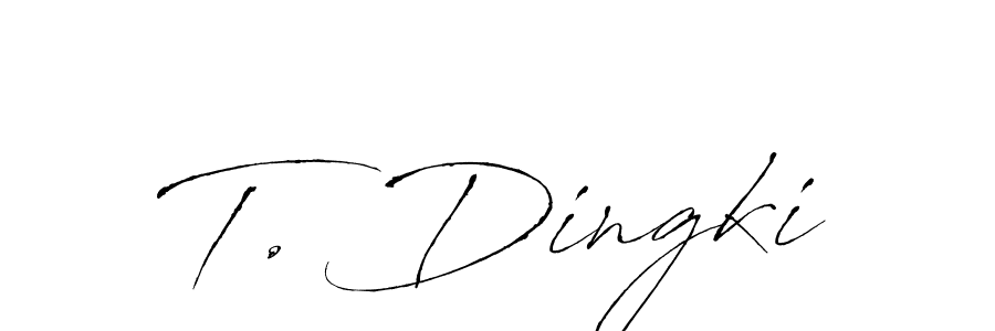 You can use this online signature creator to create a handwritten signature for the name T. Dingki. This is the best online autograph maker. T. Dingki signature style 6 images and pictures png