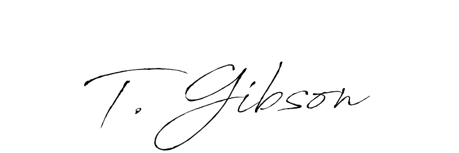 How to make T. Gibson signature? Antro_Vectra is a professional autograph style. Create handwritten signature for T. Gibson name. T. Gibson signature style 6 images and pictures png