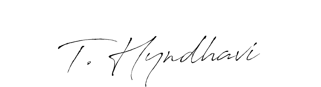 Antro_Vectra is a professional signature style that is perfect for those who want to add a touch of class to their signature. It is also a great choice for those who want to make their signature more unique. Get T. Hyndhavi name to fancy signature for free. T. Hyndhavi signature style 6 images and pictures png