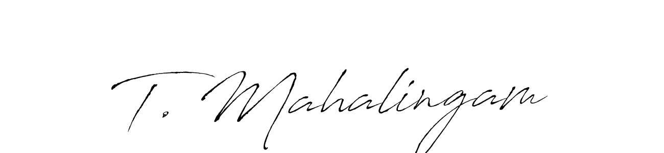 How to make T. Mahalingam signature? Antro_Vectra is a professional autograph style. Create handwritten signature for T. Mahalingam name. T. Mahalingam signature style 6 images and pictures png