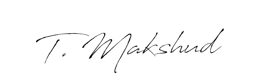 How to Draw T. Makshud signature style? Antro_Vectra is a latest design signature styles for name T. Makshud. T. Makshud signature style 6 images and pictures png