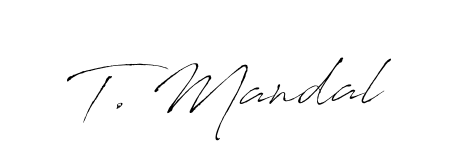 Antro_Vectra is a professional signature style that is perfect for those who want to add a touch of class to their signature. It is also a great choice for those who want to make their signature more unique. Get T. Mandal name to fancy signature for free. T. Mandal signature style 6 images and pictures png
