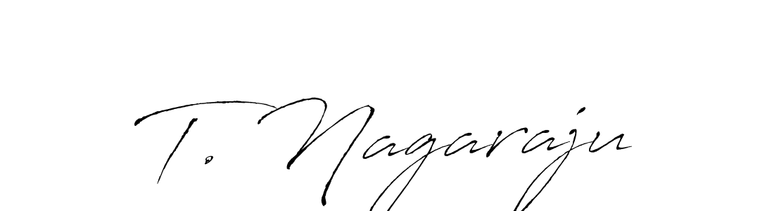 How to make T. Nagaraju name signature. Use Antro_Vectra style for creating short signs online. This is the latest handwritten sign. T. Nagaraju signature style 6 images and pictures png