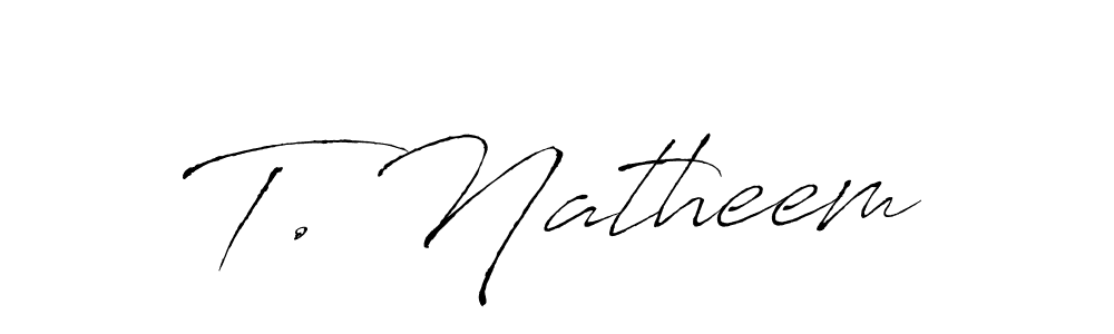 How to Draw T. Natheem signature style? Antro_Vectra is a latest design signature styles for name T. Natheem. T. Natheem signature style 6 images and pictures png