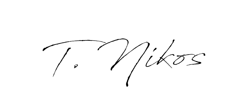 Best and Professional Signature Style for T. Nikos. Antro_Vectra Best Signature Style Collection. T. Nikos signature style 6 images and pictures png
