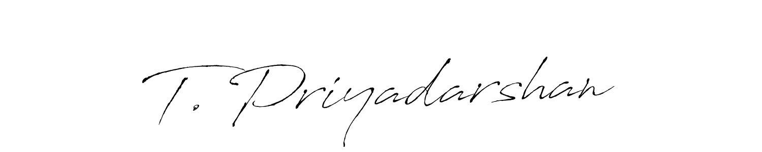 Use a signature maker to create a handwritten signature online. With this signature software, you can design (Antro_Vectra) your own signature for name T. Priyadarshan. T. Priyadarshan signature style 6 images and pictures png