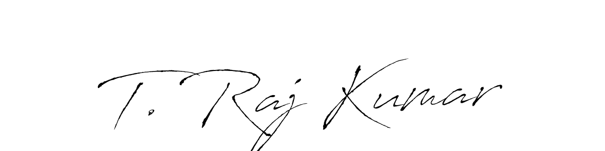 It looks lik you need a new signature style for name T. Raj Kumar. Design unique handwritten (Antro_Vectra) signature with our free signature maker in just a few clicks. T. Raj Kumar signature style 6 images and pictures png