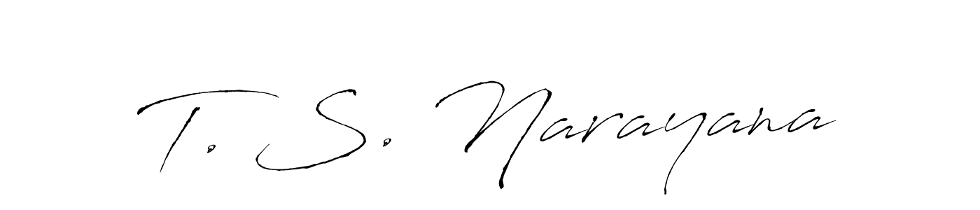 You can use this online signature creator to create a handwritten signature for the name T. S. Narayana. This is the best online autograph maker. T. S. Narayana signature style 6 images and pictures png