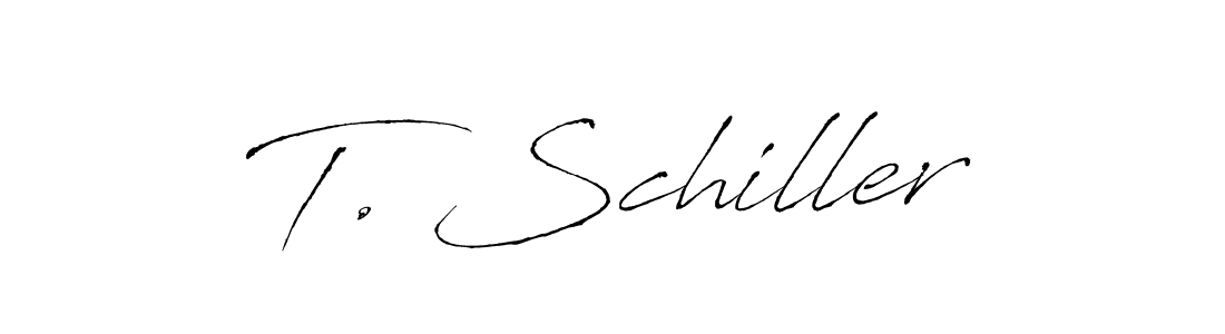 Use a signature maker to create a handwritten signature online. With this signature software, you can design (Antro_Vectra) your own signature for name T. Schiller. T. Schiller signature style 6 images and pictures png