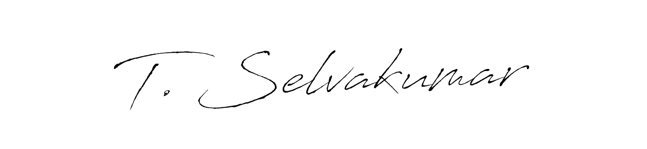 Best and Professional Signature Style for T. Selvakumar. Antro_Vectra Best Signature Style Collection. T. Selvakumar signature style 6 images and pictures png