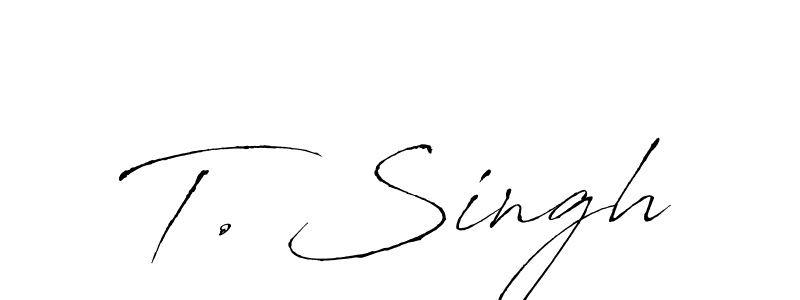 Design your own signature with our free online signature maker. With this signature software, you can create a handwritten (Antro_Vectra) signature for name T. Singh. T. Singh signature style 6 images and pictures png