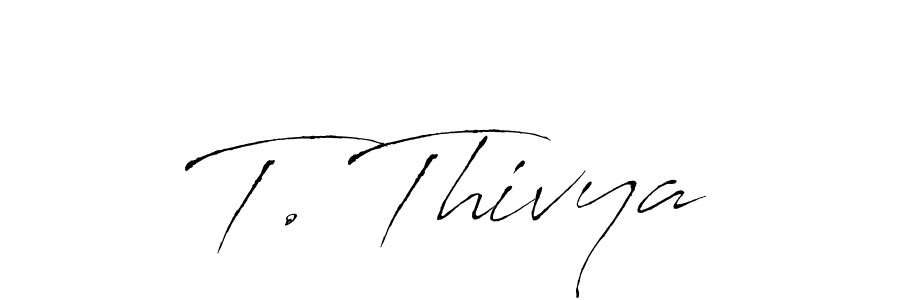 Also we have T. Thivya name is the best signature style. Create professional handwritten signature collection using Antro_Vectra autograph style. T. Thivya signature style 6 images and pictures png