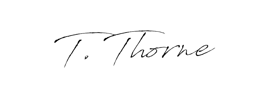 Antro_Vectra is a professional signature style that is perfect for those who want to add a touch of class to their signature. It is also a great choice for those who want to make their signature more unique. Get T. Thorne name to fancy signature for free. T. Thorne signature style 6 images and pictures png