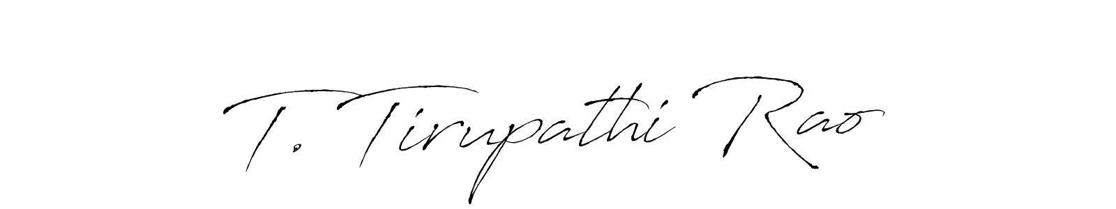 Similarly Antro_Vectra is the best handwritten signature design. Signature creator online .You can use it as an online autograph creator for name T. Tirupathi Rao. T. Tirupathi Rao signature style 6 images and pictures png