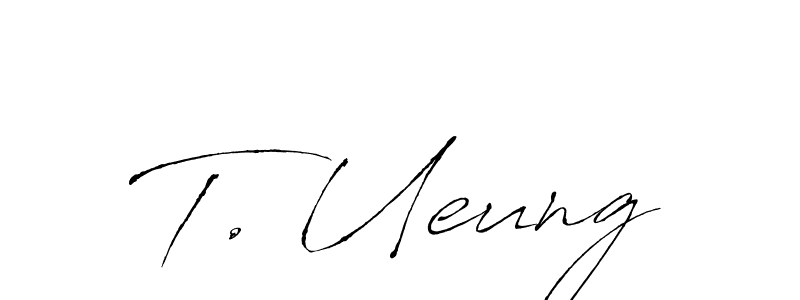 You can use this online signature creator to create a handwritten signature for the name T. Ueung. This is the best online autograph maker. T. Ueung signature style 6 images and pictures png