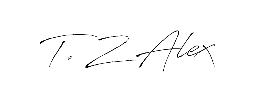 Also we have T. Z Alex name is the best signature style. Create professional handwritten signature collection using Antro_Vectra autograph style. T. Z Alex signature style 6 images and pictures png