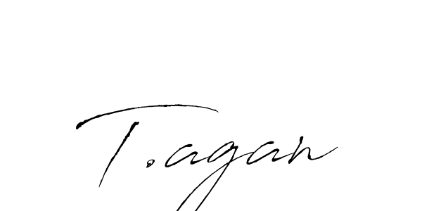 The best way (Antro_Vectra) to make a short signature is to pick only two or three words in your name. The name T.agan include a total of six letters. For converting this name. T.agan signature style 6 images and pictures png
