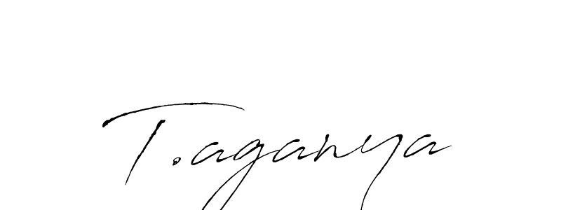 Also we have T.aganya name is the best signature style. Create professional handwritten signature collection using Antro_Vectra autograph style. T.aganya signature style 6 images and pictures png