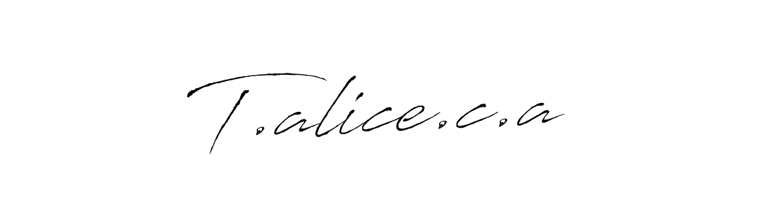 Make a beautiful signature design for name T.alice.c.a. Use this online signature maker to create a handwritten signature for free. T.alice.c.a signature style 6 images and pictures png