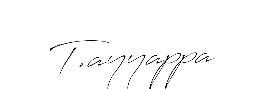 Use a signature maker to create a handwritten signature online. With this signature software, you can design (Antro_Vectra) your own signature for name T.ayyappa. T.ayyappa signature style 6 images and pictures png