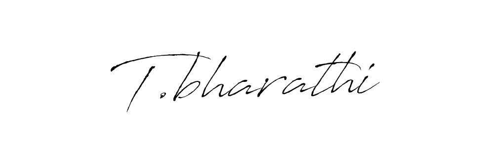 The best way (Antro_Vectra) to make a short signature is to pick only two or three words in your name. The name T.bharathi include a total of six letters. For converting this name. T.bharathi signature style 6 images and pictures png