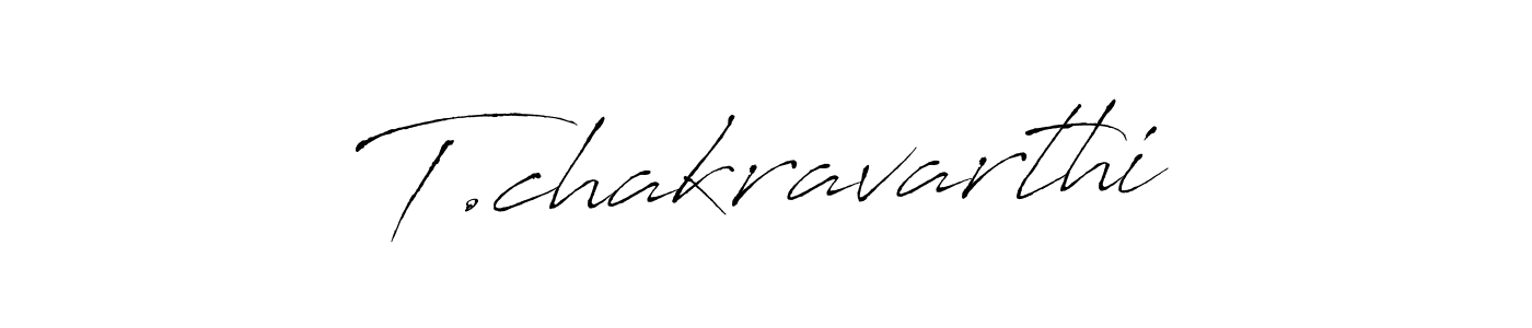 Create a beautiful signature design for name T.chakravarthi. With this signature (Antro_Vectra) fonts, you can make a handwritten signature for free. T.chakravarthi signature style 6 images and pictures png