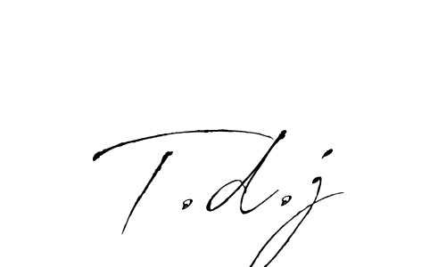 Also You can easily find your signature by using the search form. We will create T.d.j name handwritten signature images for you free of cost using Antro_Vectra sign style. T.d.j signature style 6 images and pictures png