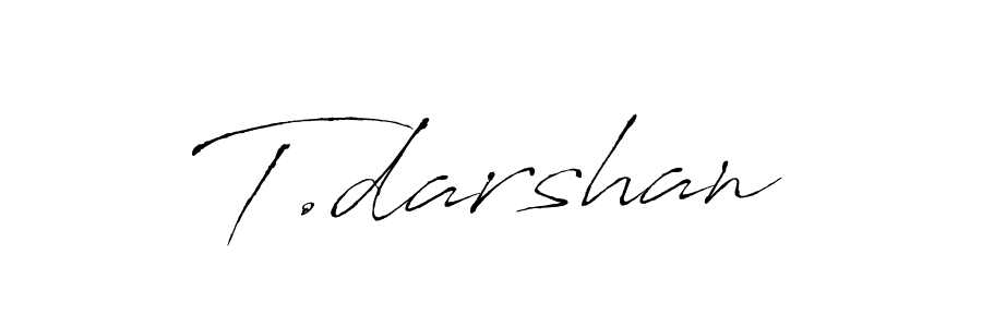 You can use this online signature creator to create a handwritten signature for the name T.darshan. This is the best online autograph maker. T.darshan signature style 6 images and pictures png