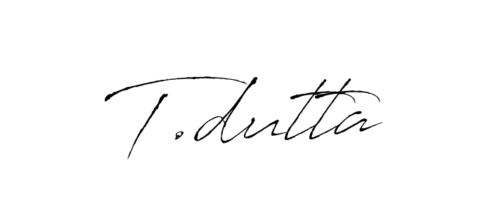 This is the best signature style for the T.dutta name. Also you like these signature font (Antro_Vectra). Mix name signature. T.dutta signature style 6 images and pictures png