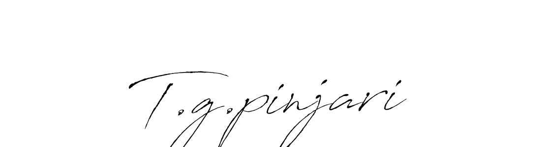 Create a beautiful signature design for name T.g.pinjari. With this signature (Antro_Vectra) fonts, you can make a handwritten signature for free. T.g.pinjari signature style 6 images and pictures png