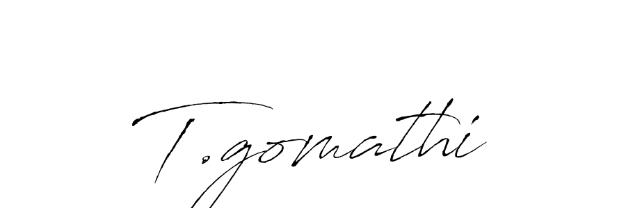 This is the best signature style for the T.gomathi name. Also you like these signature font (Antro_Vectra). Mix name signature. T.gomathi signature style 6 images and pictures png