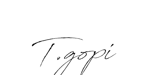 How to make T.gopi signature? Antro_Vectra is a professional autograph style. Create handwritten signature for T.gopi name. T.gopi signature style 6 images and pictures png