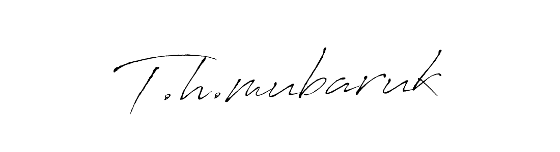 You should practise on your own different ways (Antro_Vectra) to write your name (T.h.mubaruk) in signature. don't let someone else do it for you. T.h.mubaruk signature style 6 images and pictures png