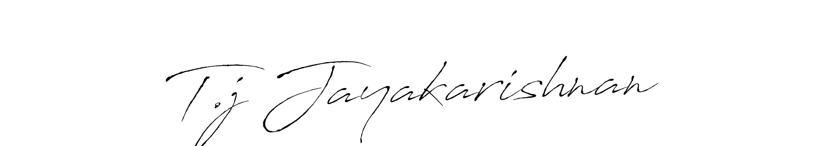 Antro_Vectra is a professional signature style that is perfect for those who want to add a touch of class to their signature. It is also a great choice for those who want to make their signature more unique. Get T.j Jayakarishnan name to fancy signature for free. T.j Jayakarishnan signature style 6 images and pictures png