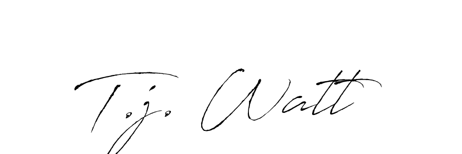 Make a beautiful signature design for name T.j. Watt. With this signature (Antro_Vectra) style, you can create a handwritten signature for free. T.j. Watt signature style 6 images and pictures png