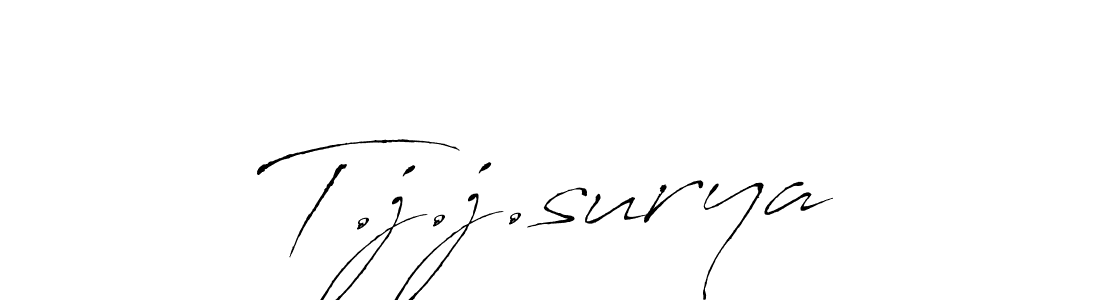 Similarly Antro_Vectra is the best handwritten signature design. Signature creator online .You can use it as an online autograph creator for name T.j.j.surya. T.j.j.surya signature style 6 images and pictures png