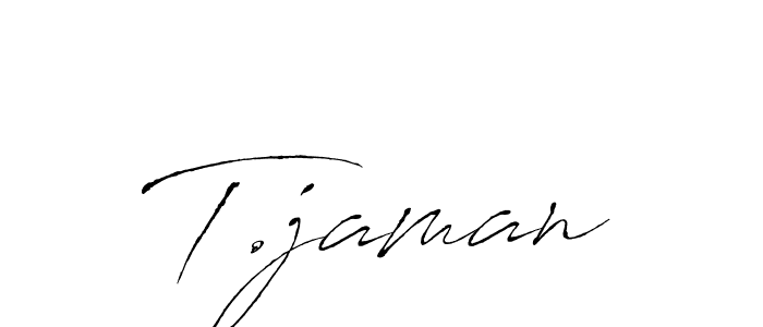 It looks lik you need a new signature style for name T.jaman. Design unique handwritten (Antro_Vectra) signature with our free signature maker in just a few clicks. T.jaman signature style 6 images and pictures png