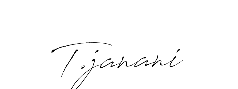 if you are searching for the best signature style for your name T.janani. so please give up your signature search. here we have designed multiple signature styles  using Antro_Vectra. T.janani signature style 6 images and pictures png