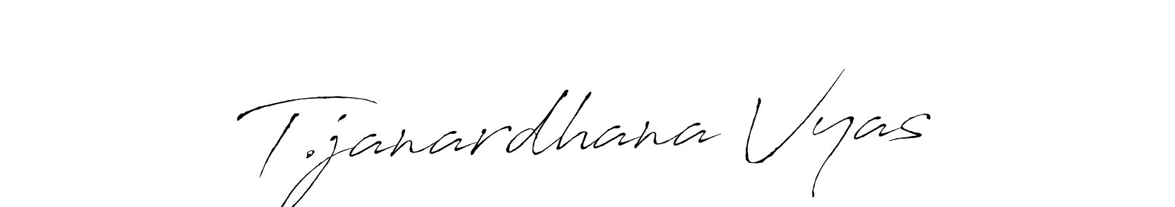 Similarly Antro_Vectra is the best handwritten signature design. Signature creator online .You can use it as an online autograph creator for name T.janardhana Vyas. T.janardhana Vyas signature style 6 images and pictures png